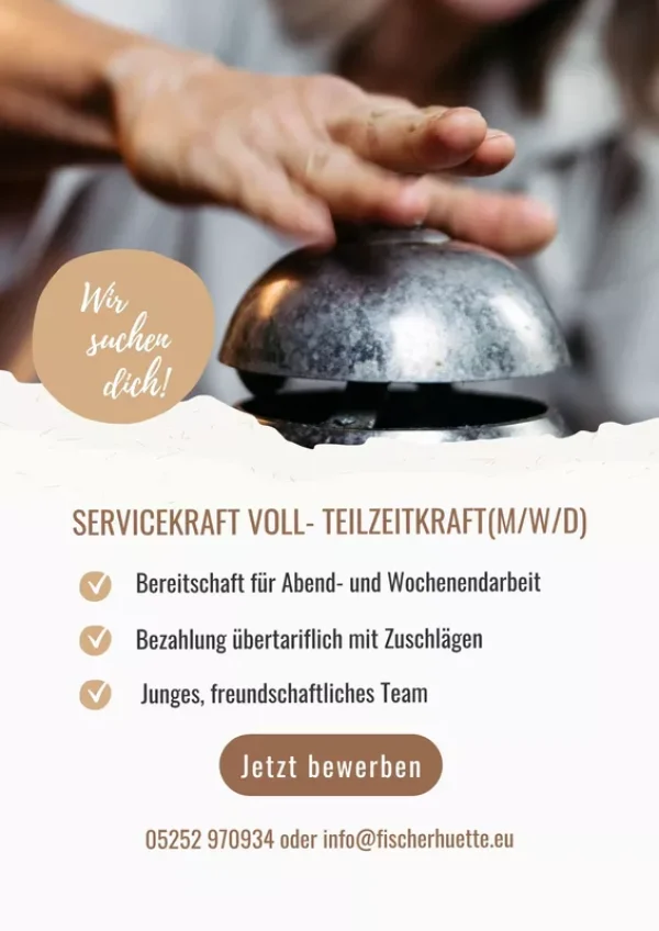Wir suchen eine Servicekraft (m/w/d)